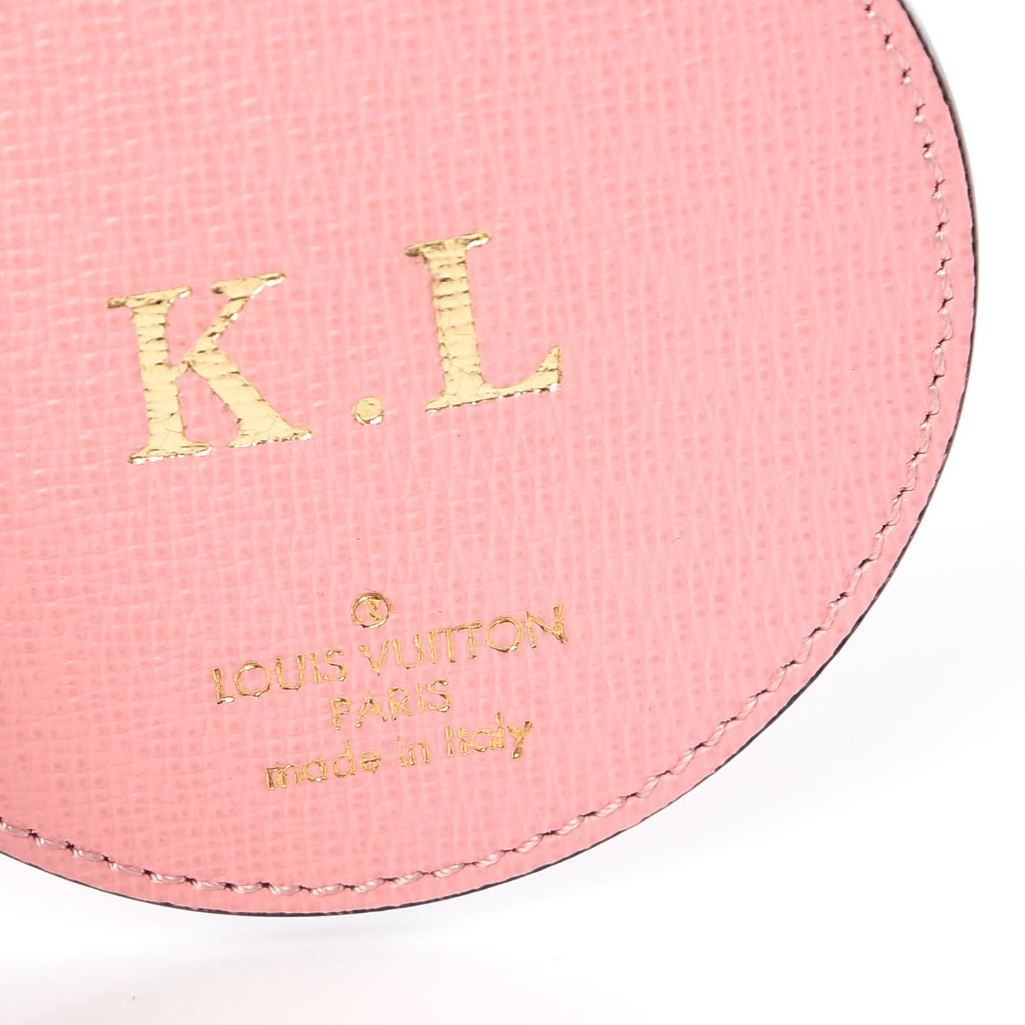 Monogram Jungle Dots Bag Charm Key Ring Sugar Pink Poppy