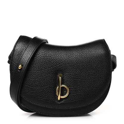Burberry Calfskin Mini Rocking Horse Crossbody Black 1 of 8