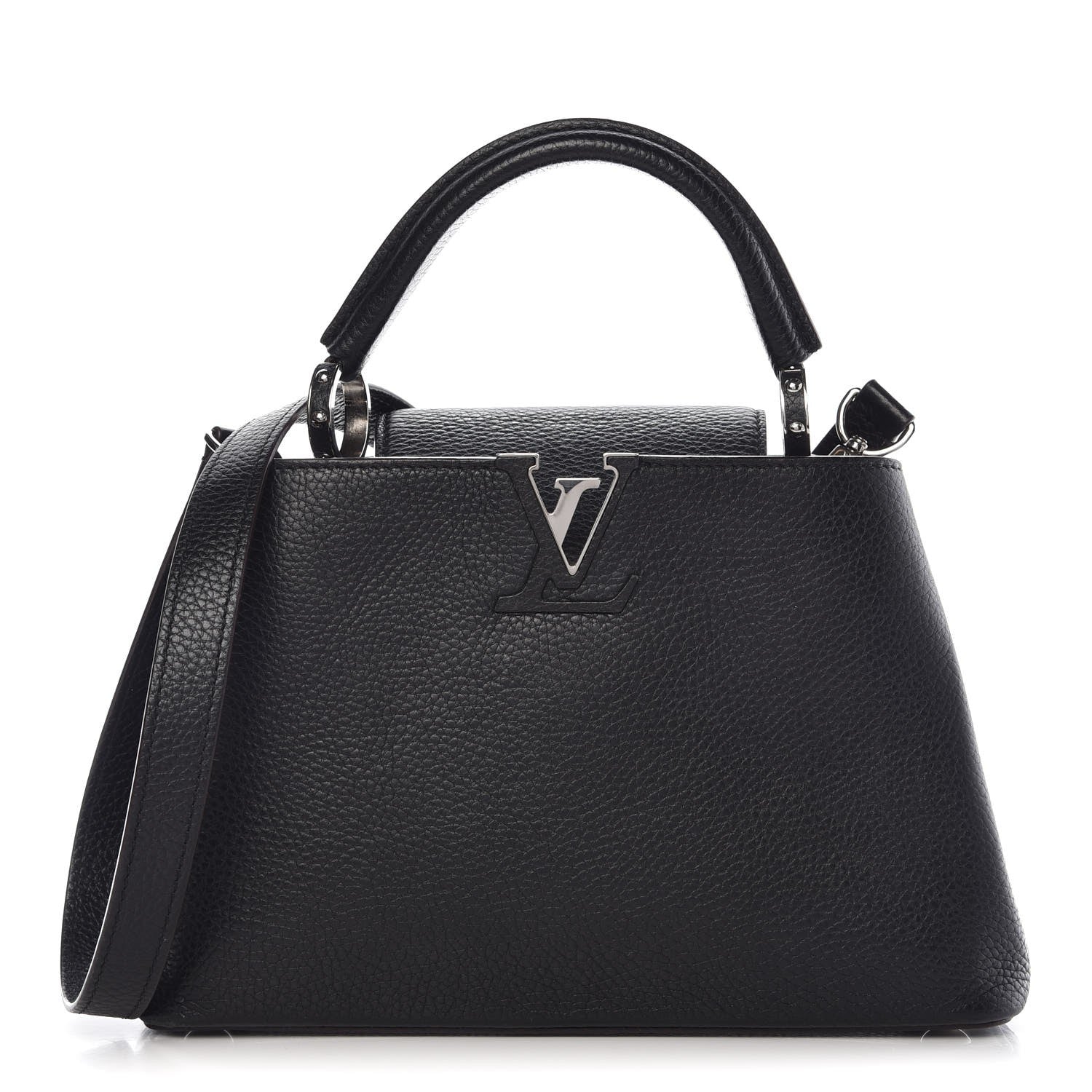Louis Vuitton Taurillon Capucines BB Black 1 of 7