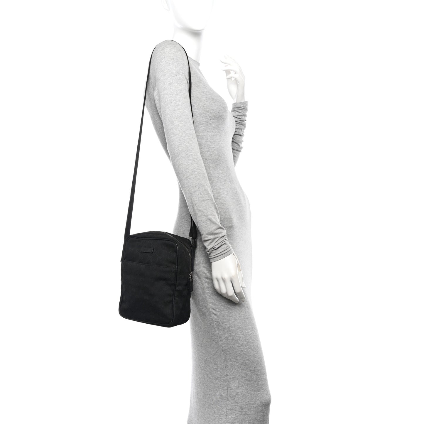 Monogram Messenger Bag Black