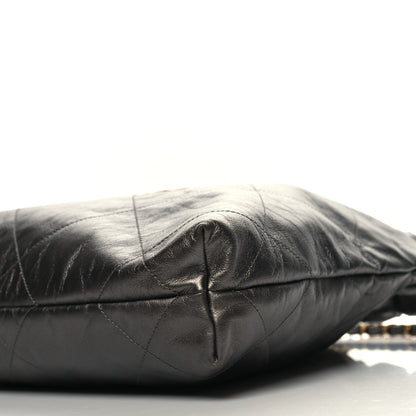 Chanel Metallic Calfskin Quilted Small Chanel 22 Ruthenium 11 of 11