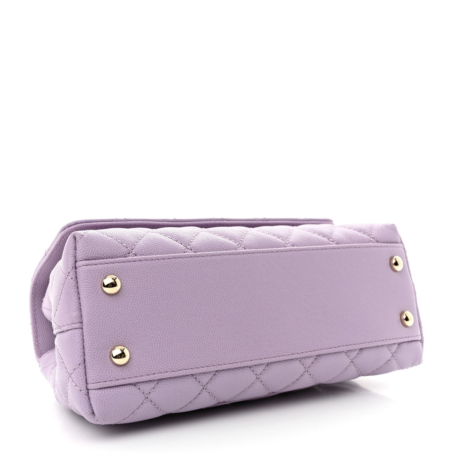 Chanel Caviar Quilted Mini Coco Handle Flap Light Purple 4 of 10
