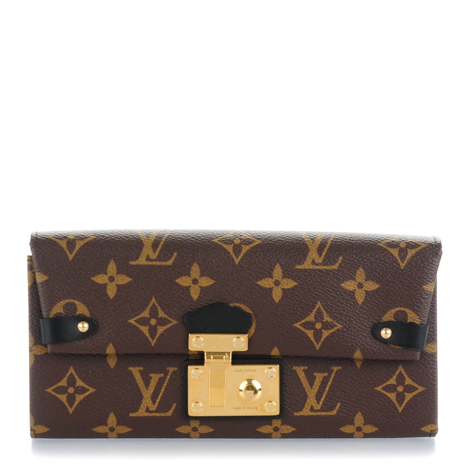 Louis Vuitton Monogram Triangle Wallet Black 1 of 7