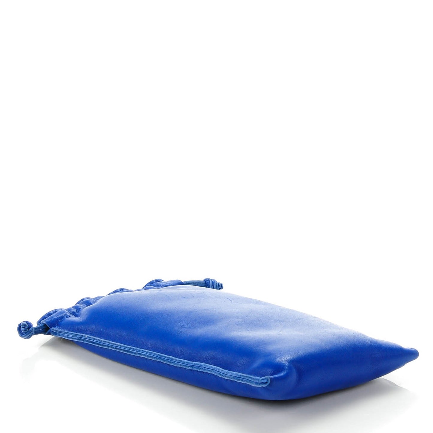 Lambskin Pilo Pouch PM Bleu Electrique
