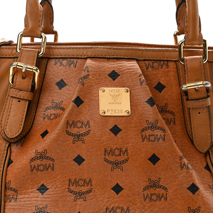 MCM Visetos Essentials Shopper Tote Small Cognac 8 of 21