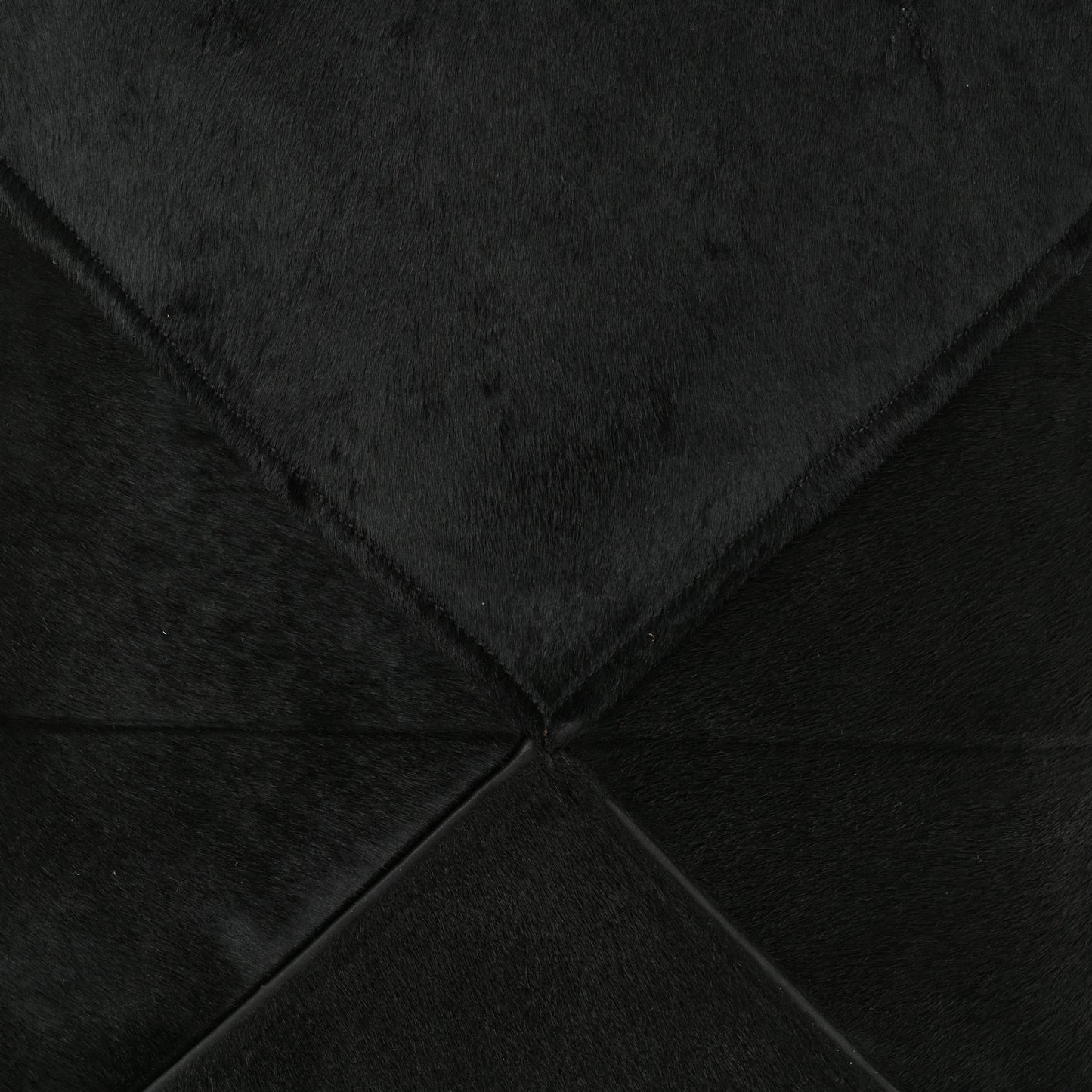 Pony Hair Medium Puzzle Fold Tote Black