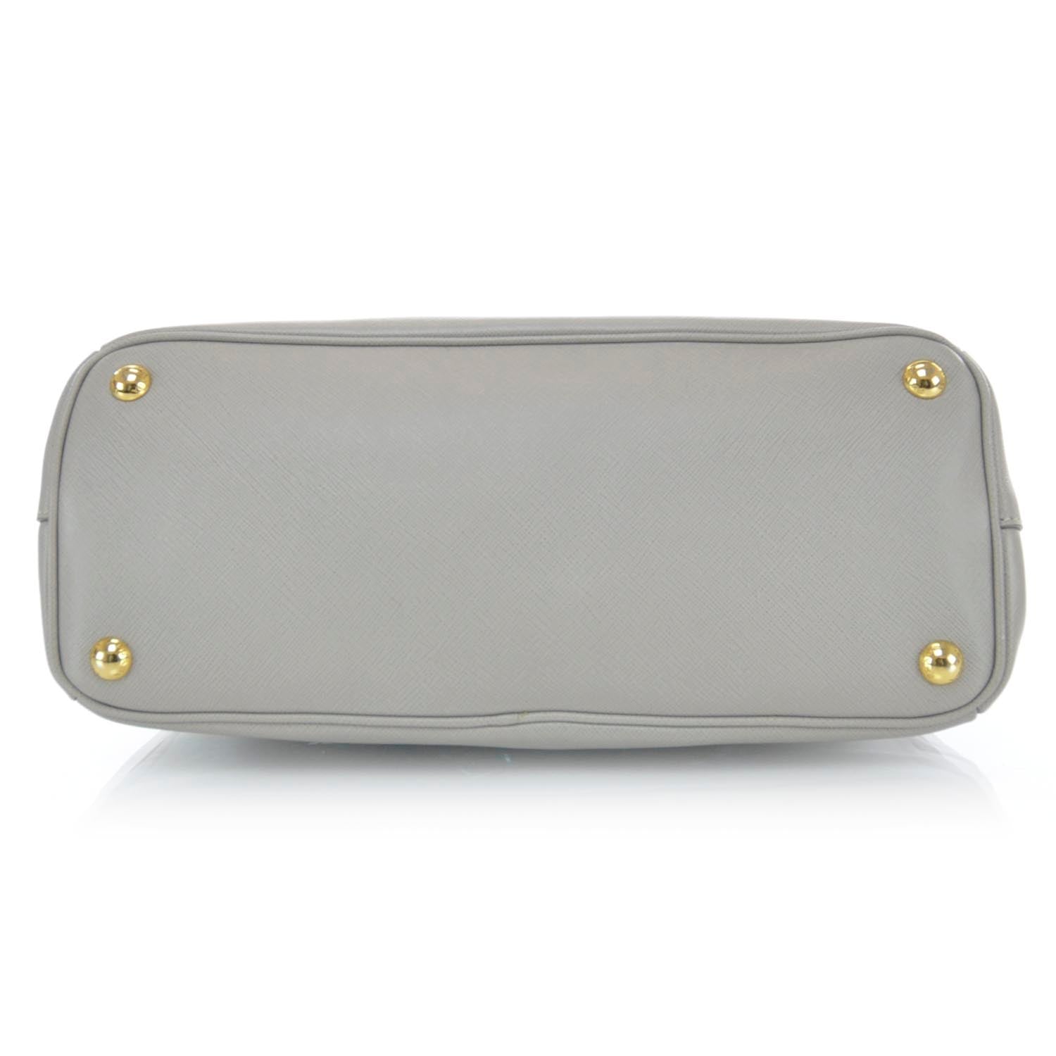 Prada Saffiano Lux Double Zip Tote Pomice 6 of 11