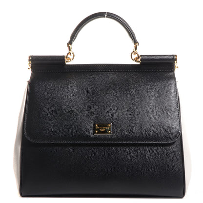 Dolce & Gabbana Dauphine Large Miss Sicily Satchel Black 1 of 9