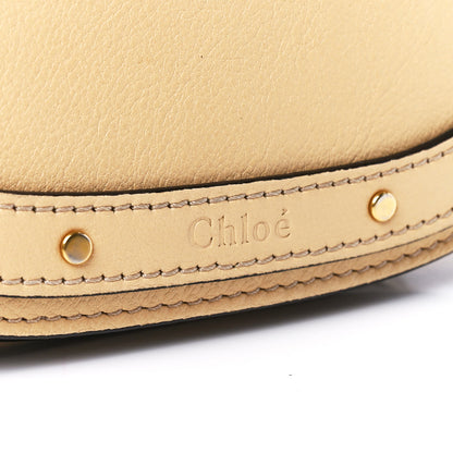 Chloe Calfskin Suede Small Nile Bracelet Bag Subtle Yellow 8 of 13