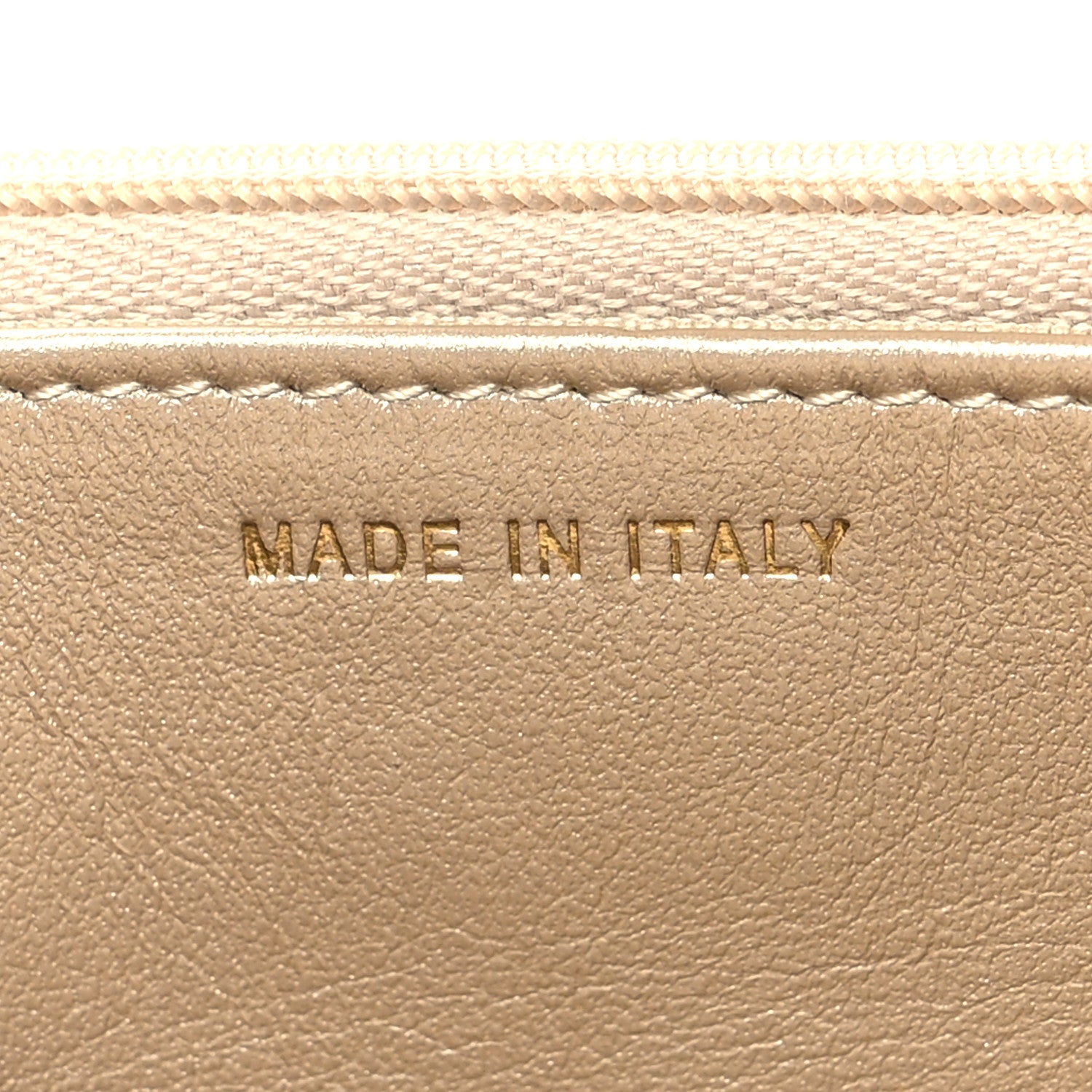 Chanel Metallic Caviar Quilted Wallet On Chain WOC Gold 7 of 12