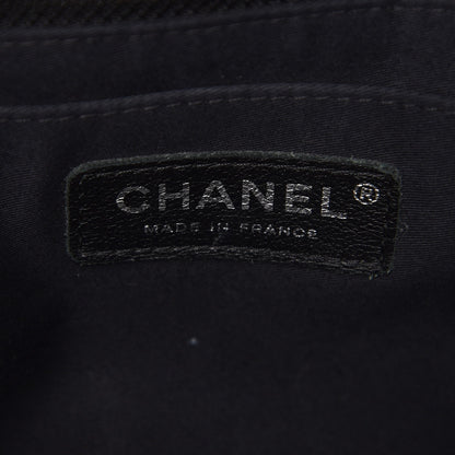 Chanel Denim Tweed Patchwork Jumbo Single Flap Multicolor 7 of 9