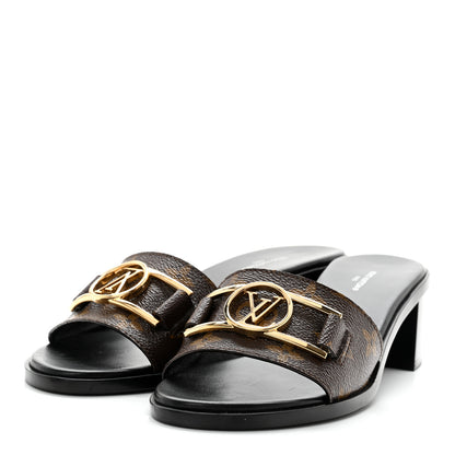 Louis Vuitton Monogram Lock It Mules 39 3 of 10