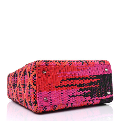 Christian Dior Raffia Patent Medium Lady Dior Multicolor 3 of 7
