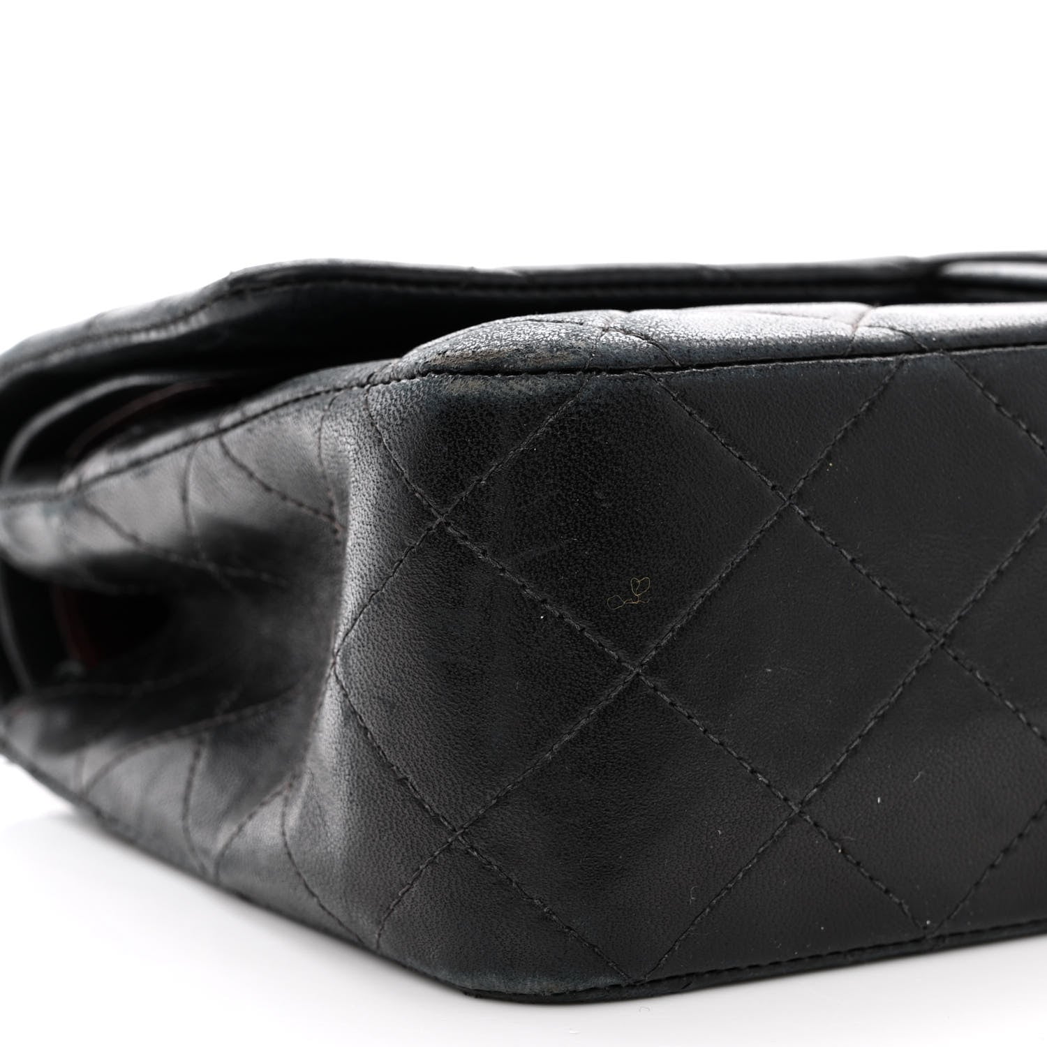 Chanel Lambskin Quilted Medium Double Flap Black 9 of 19