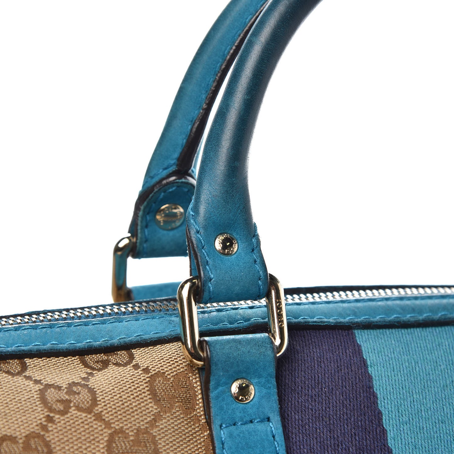 Monogram Vintage Web Medium Boston Teal