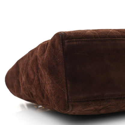 Christian Dior Suede Cannage Medium Lady Dior Brown 9 of 13