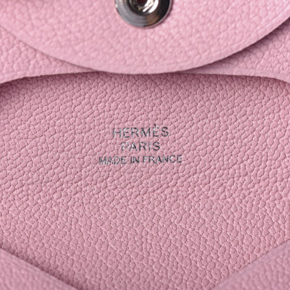 Hermes Chevre Mysore Bastia Coin Purse Mauve Sylvestre 5 of 6