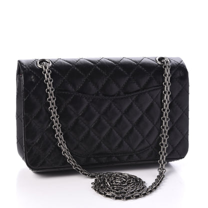 Chanel Aged Calfskin Quilted 2.55 Reissue 225 Flap Black 3 of 11