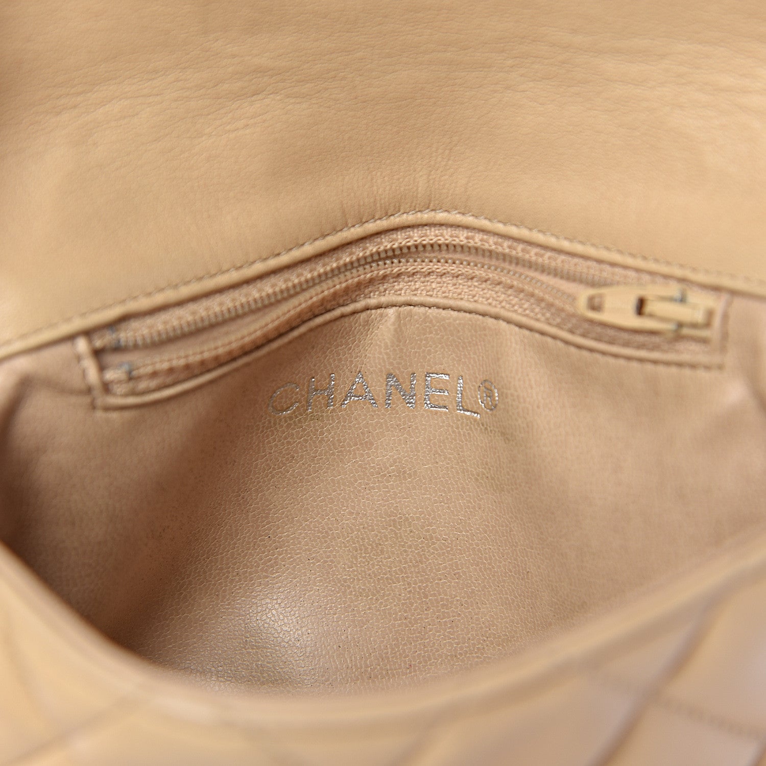 Chanel Lambskin Quilted Flap Waist Belt Bag 70 28 Beige 7 of 14