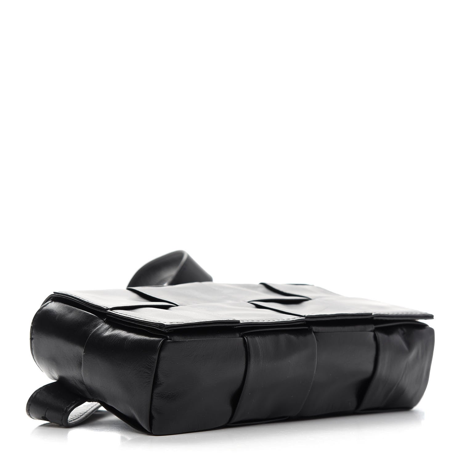 Bottega Veneta Paper Calfskin Intrecciato Cassette Belt Bag Black 4 of 8