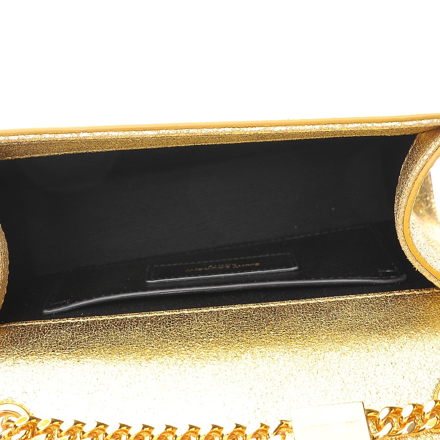 Saint Laurent Calfskin Small Classic Monogram Kate Tassel Satchel Gold 5 of 6
