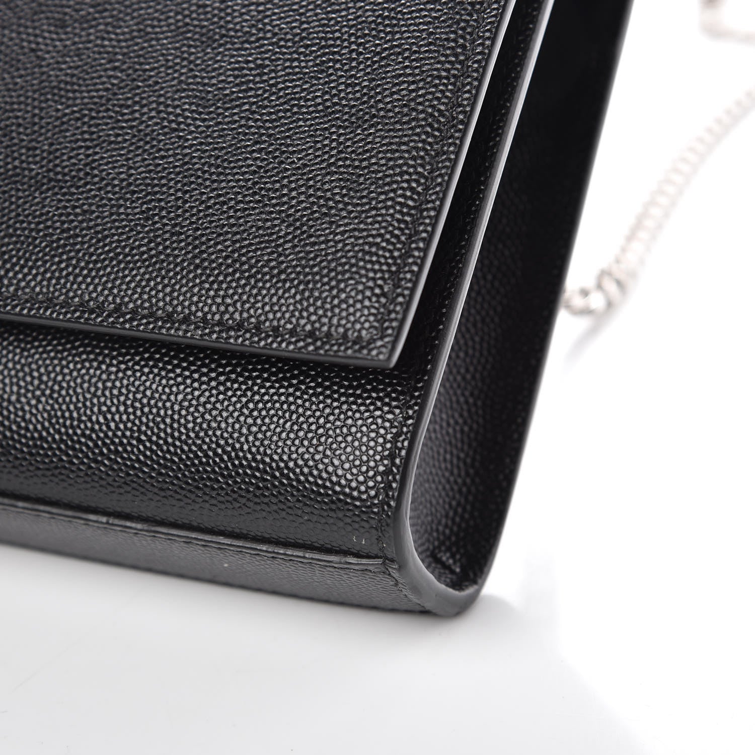 Saint Laurent Grain De Poudre Small Monogram Kate Satchel Black 7 of 8