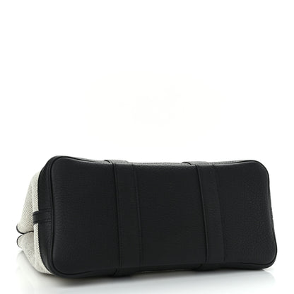 Hermes Twill H Negonda Garden Party 30 TPM Tote Ecru Black 4 of 10