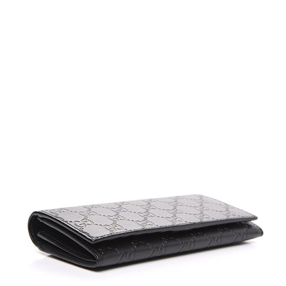 Gucci Guccissima Avel Continental Flap Wallet Black 3 of 6