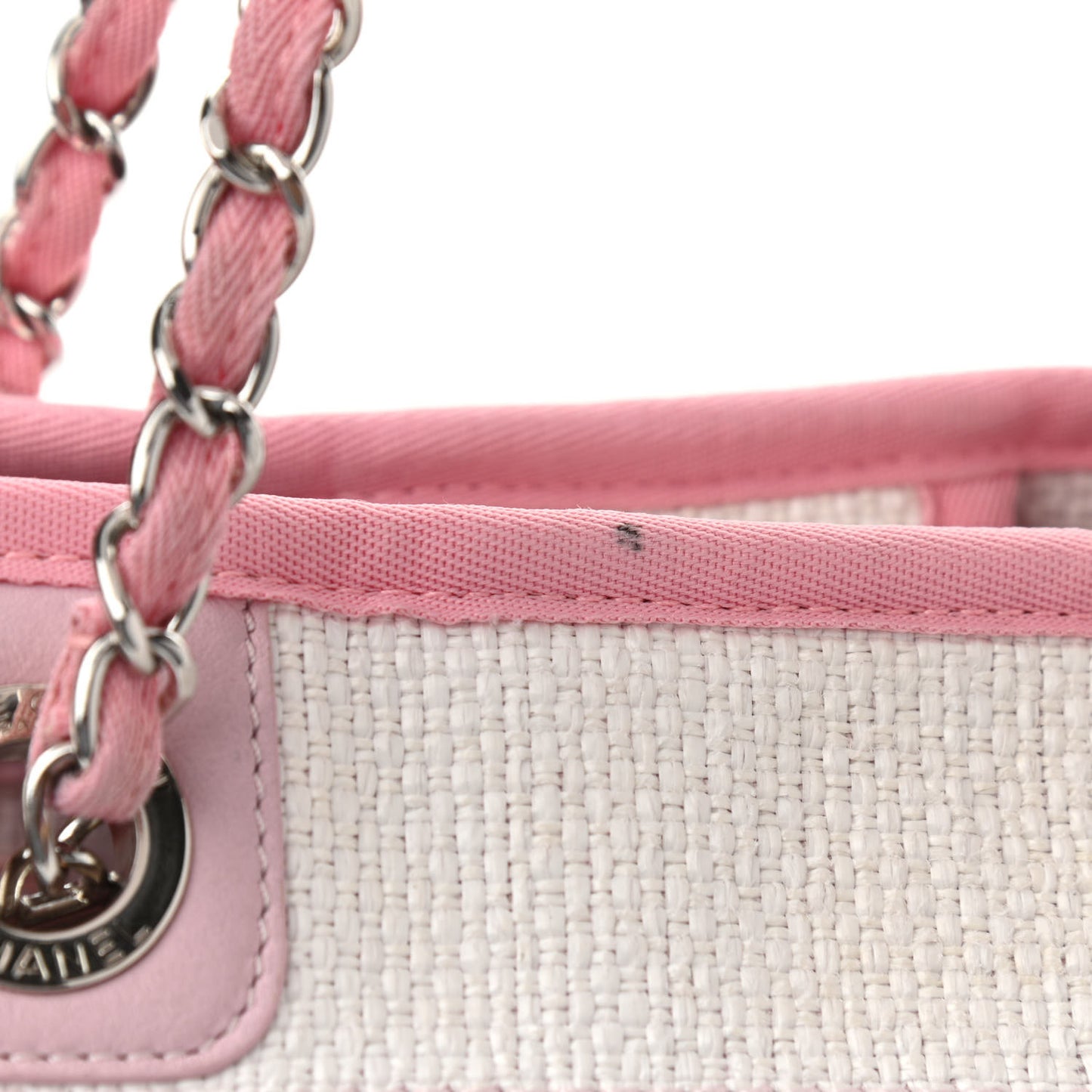 Canvas Small Deauville Tote Light Pink