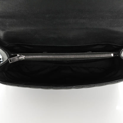 Saint Laurent Sheepskin Matelasse Chevron Monogram Large College Satchel Black 5 of 8