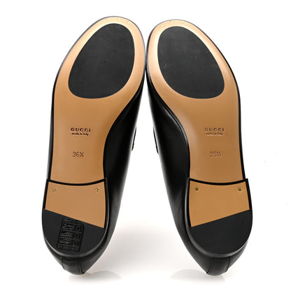 Gucci Calfskin Womens Jordaan Loafers 36.5 Black 6 of 10