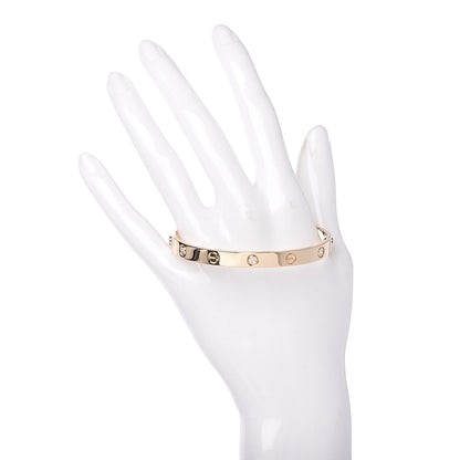 Cartier 18K Yellow Gold 6 Diamond LOVE Bracelet 18 2 of 9
