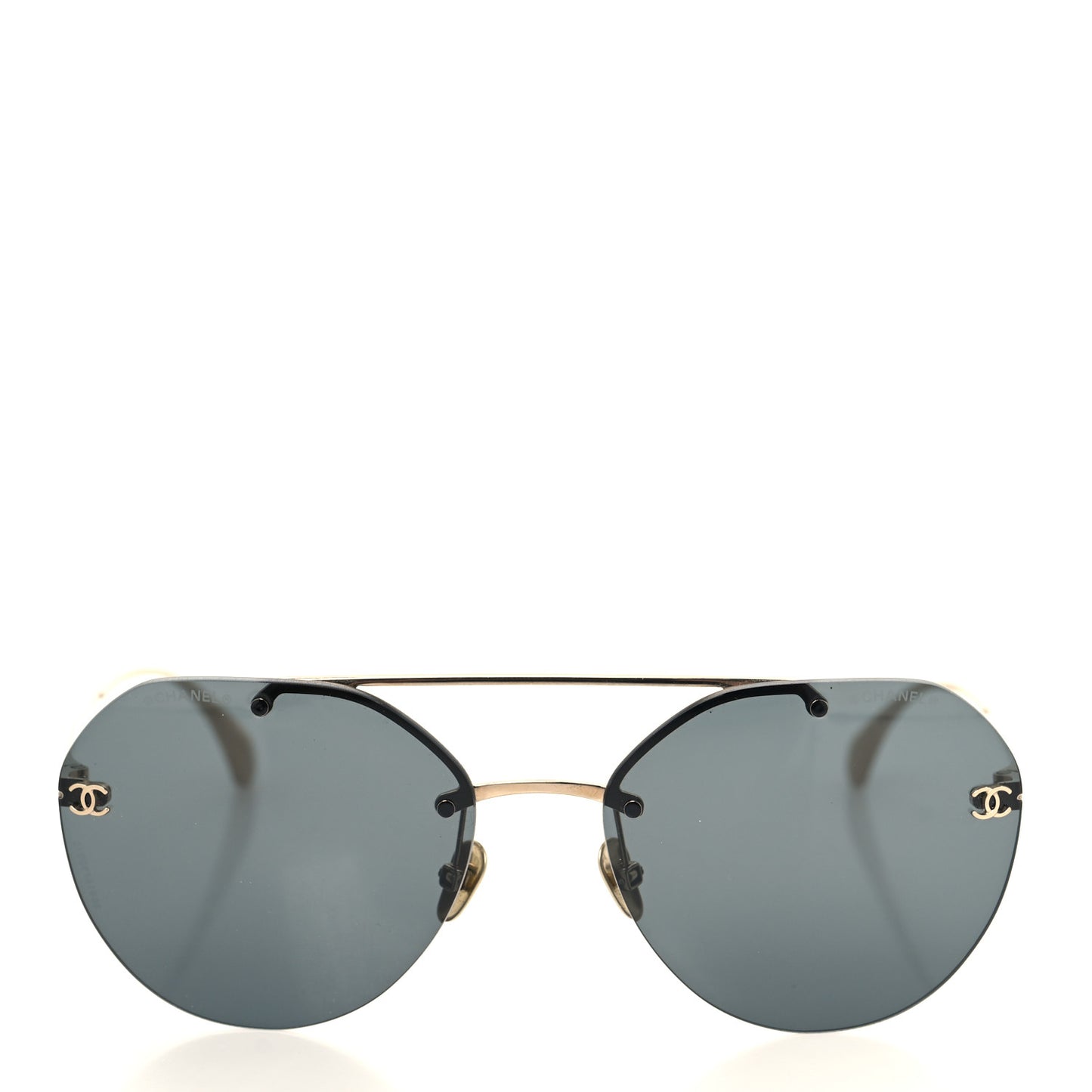 Titanium CC Pilot Aviator Sunglasses 4272-T Gold