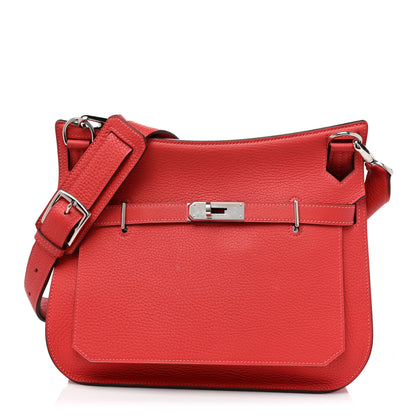 Hermes Taurillon Clemence Jypsiere 28 Rouge Pivoine 1 of 11