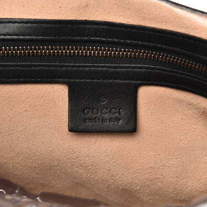 Gucci Calfskin Matelasse Maxi GG Marmont Top Handle Shoulder Bag Black 6 of 16