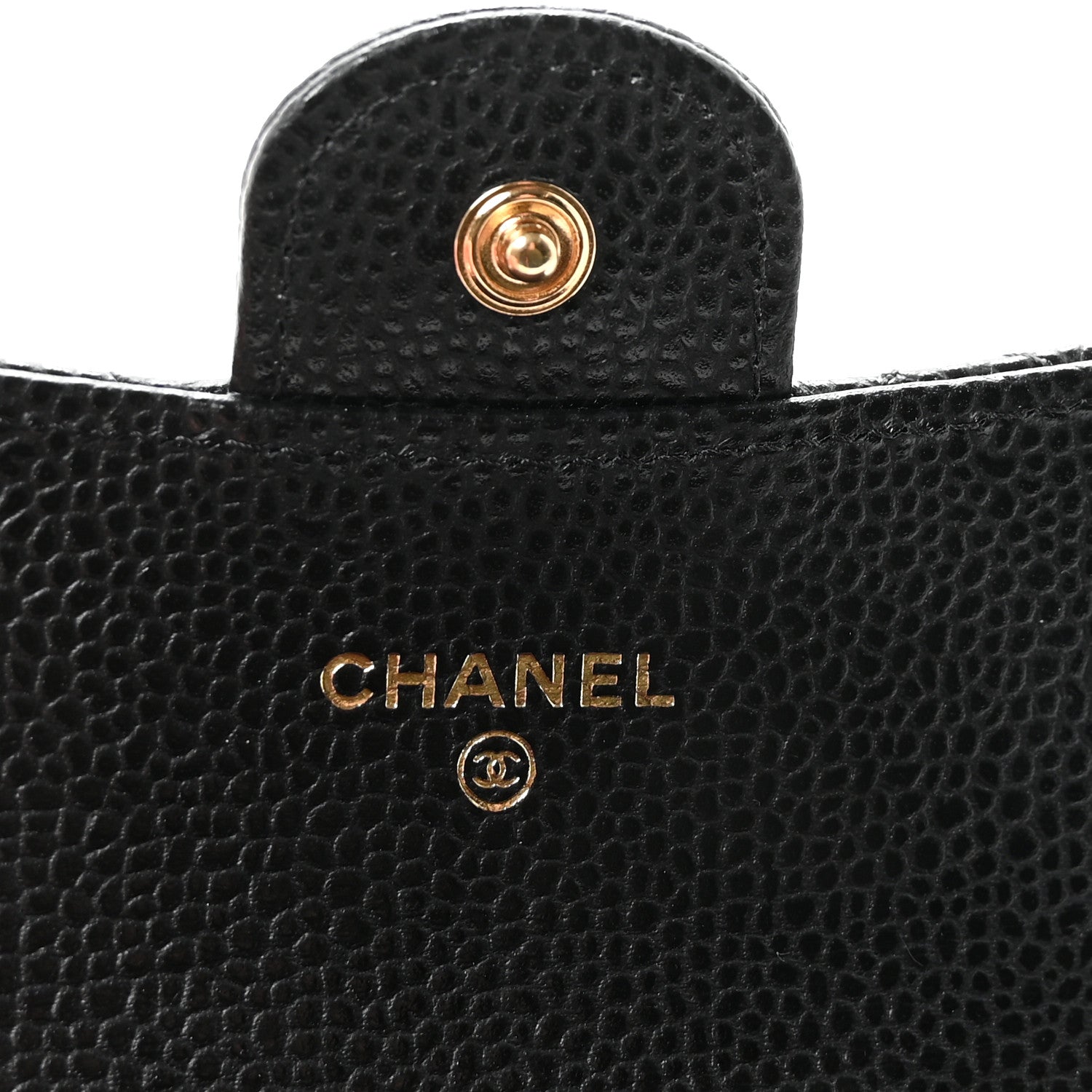 Chanel Caviar Quilted Flap Card Holder Wallet Black 6 of 9