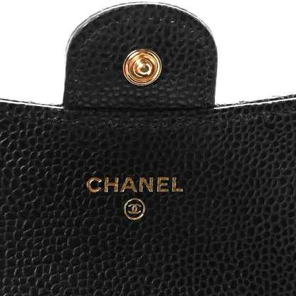 Chanel Caviar Quilted Flap Card Holder Wallet Black 6 of 9