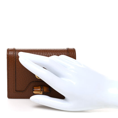 Gucci Wonka Grain Calfskin Diana Card Case Wallet Cuir 2 of 8
