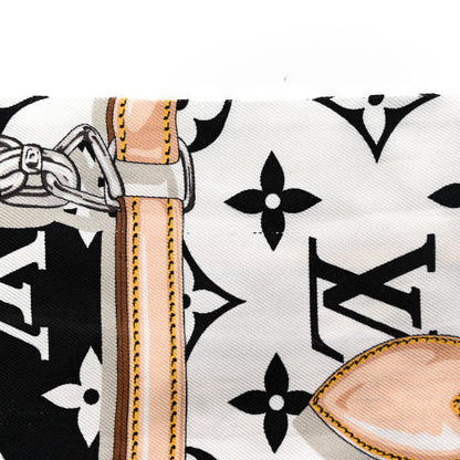 Louis Vuitton Silk Monogram Confidential Bandeau Black 5 of 6