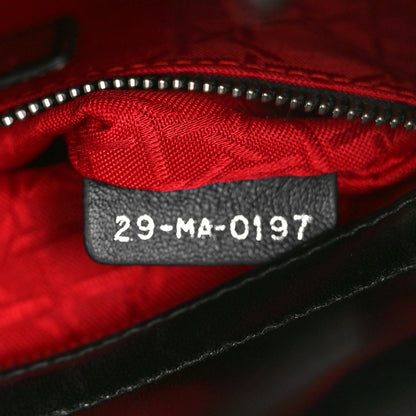 Christian Dior Lambskin Cannage Small Lucky Badges My Lady Dior Black 7 of 11