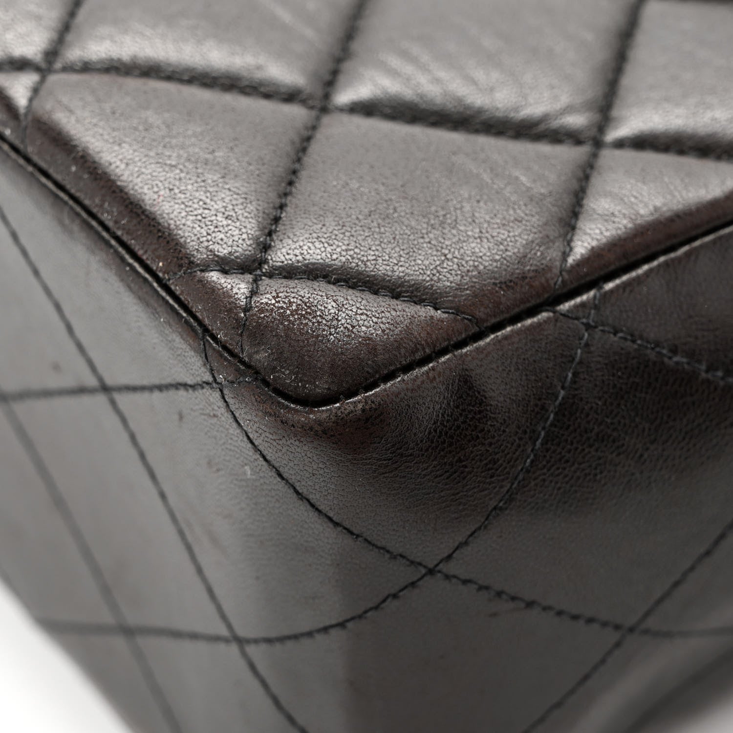 Chanel Lambskin Quilted XL Jumbo Single Flap Black 11 of 16