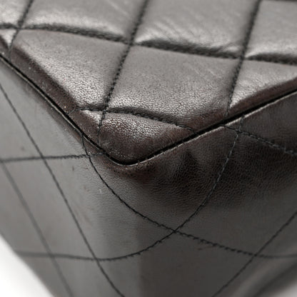 Chanel Lambskin Quilted XL Jumbo Single Flap Black 11 of 16