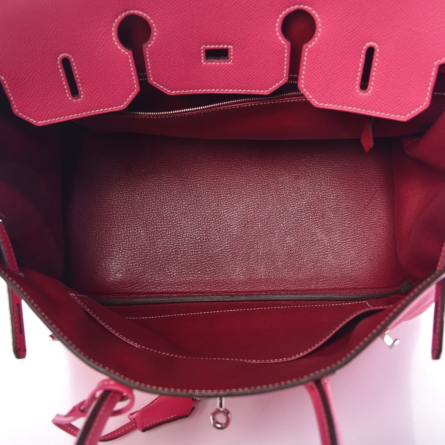 Hermes Epsom Candy Birkin 35 Rose Tyrien Rubis 5 of 41