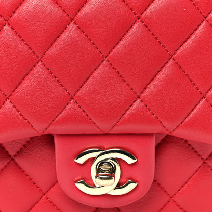 Chanel Lambskin Quilted Small in Seoul Backpack Dark Pink 8 of 10