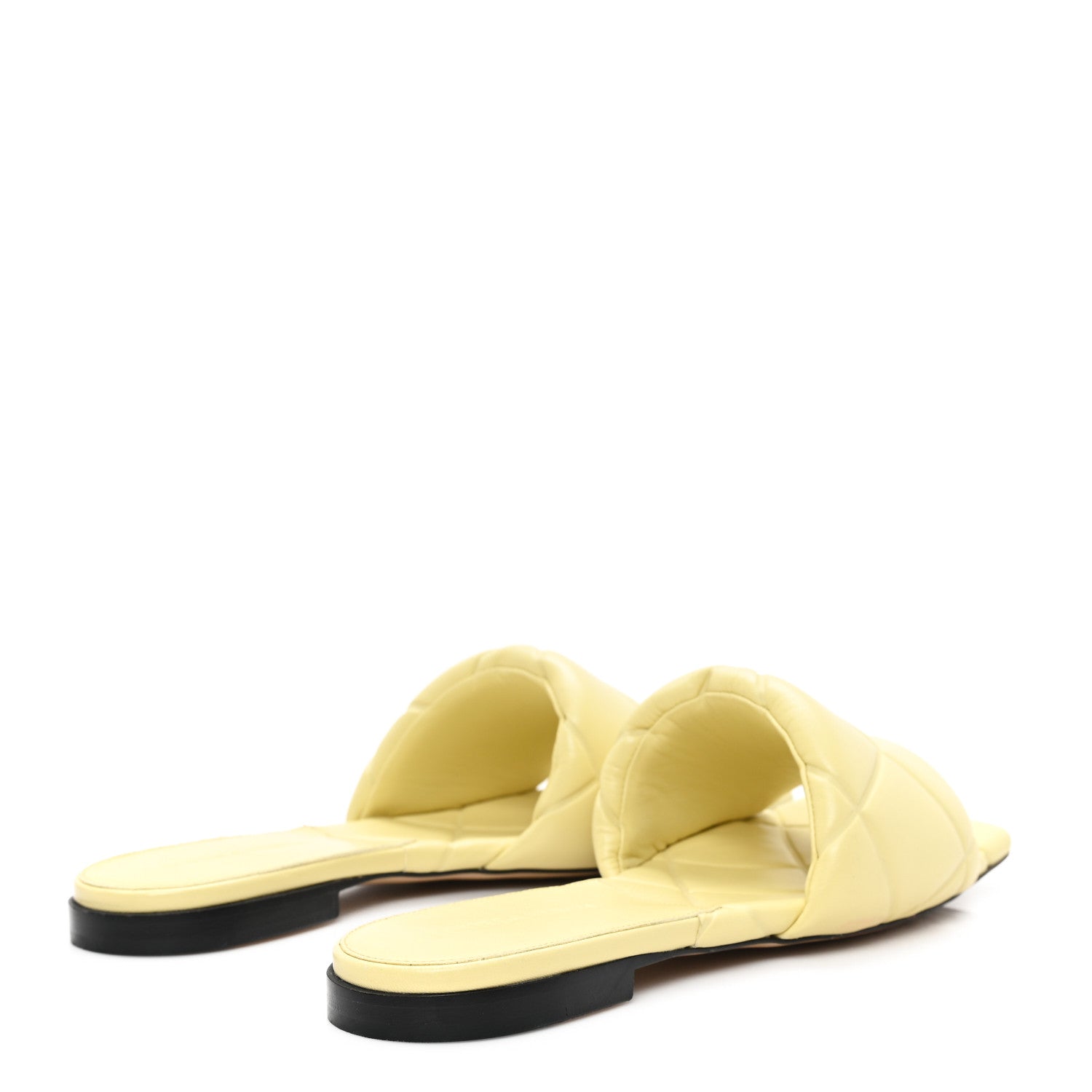 Bottega Veneta Nappa Quilted Rubber Lido Flat Sandals 39 Moon Beam 5 of 8