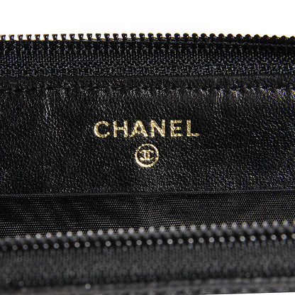 Chanel Caviar Large Timeless CC Zip Around Wallet Black 6 of 9