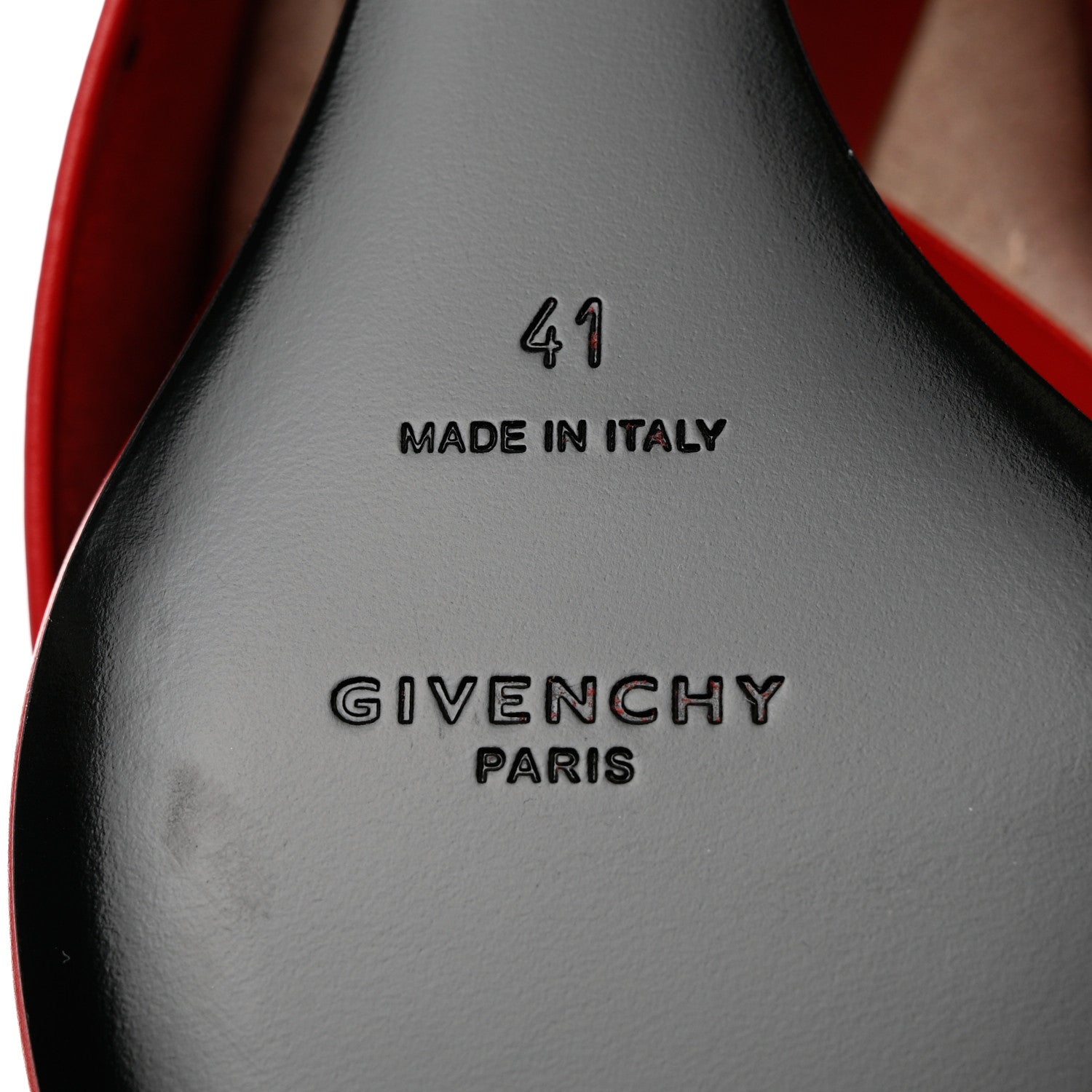 Givenchy Calfskin Shark Lock Ankle Boots 41 Red 8 of 9