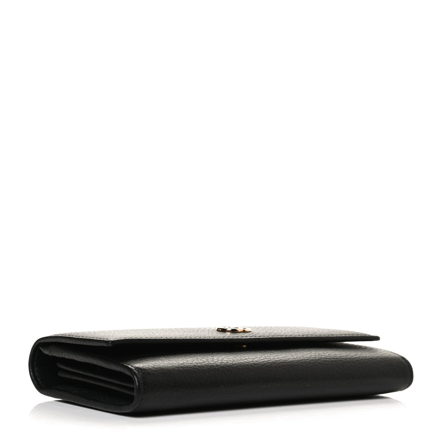 Dollar Calfskin GG Marmont Continental Wallet Black