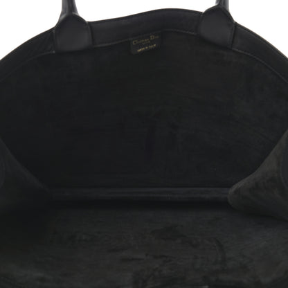 Christian Dior Calfskin Embossed Book Tote Black 5 of 15