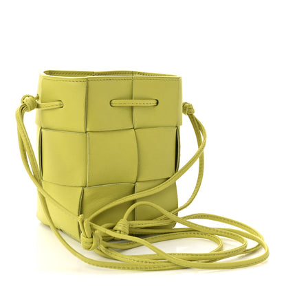 Bottega Veneta Nappa Maxi Intrecciato Mini Cassette Bucket Bag Kiwi 3 of 9
